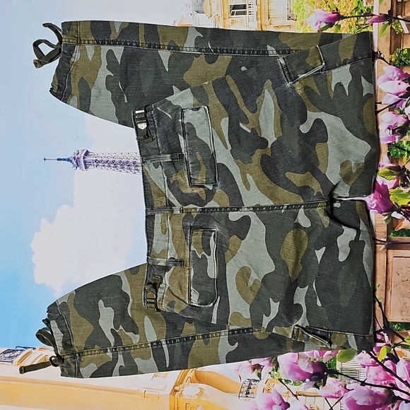 Mother Camouflage High Waist Cargo Pants Size 24 - Picture 9 of 9